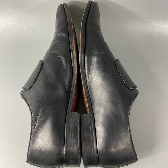 LUCIANA MEN'S BLACK DOUBLE BUCKLE DRESS SHOES, SIZE 42 - Picture 7 of 14